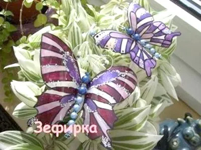 Метелики з пластикових пляшок - фото виробів (пляшок) Метелики з пластикових пляшок - фото виробів