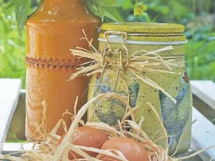 Банку для сипучих продуктів в техніці декупаж своїми руками (декупаж своїми руками) Банку для сипучих продуктів в техніці декупаж своїми руками