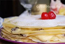 Млинцевий торт крепвіль - рецепт з покроковими фото (млинцевий) Млинцевий торт крепвіль - рецепт з покроковими фото