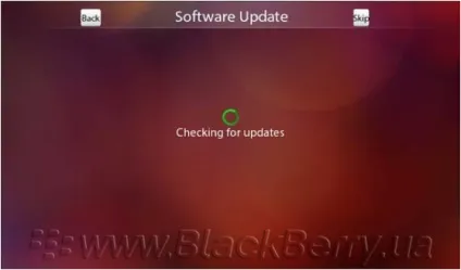 Blackberry playbook перше включення (включення) Blackberry playbook перше включення