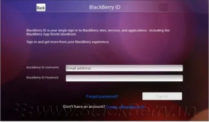 Blackberry playbook перше включення (настройка blackberry playbook) Blackberry playbook перше включення