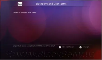Blackberry playbook перше включення (перше) Blackberry playbook перше включення