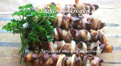 Шашлик з печінки рецепт приготування (шашлик з яловичої печінки) Шашлик з печінки рецепт приготування