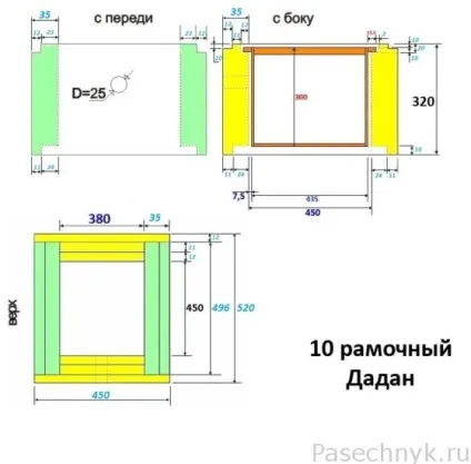 Дадановского вулик своїми руками особливості конструкції