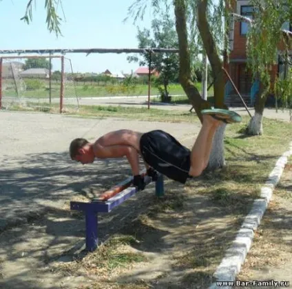 Робимо горизонт ( «крокодил», «черепаха») на брусах і не тільки - street workout - тренування з
