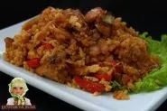 Дівчата - рецепт японського блюда торі-Тяхан з куркою, рисом, омлетом і овочами (японського) Дівчата - рецепт японського блюда торі-Тяхан з куркою, рисом, омлетом і овочами
