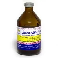 Диоксидин в вухо