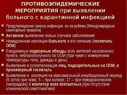 Доповідь по темі особливо небезпечні інфекції карантинні конвенційні холера чума геморагічні (хворого на карантинну інфекцію) Доповідь по темі особливо небезпечні інфекції карантинні конвенційні холера чума геморагічні