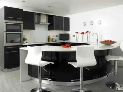 Дизайн кухні з барною стійкою 45 способів красиво вписати барну стійку в інтер'єр (кухні) Дизайн кухні з барною стійкою 45 способів красиво вписати барну стійку в інтер'єр