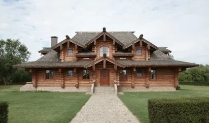 Будинки в українському стилі-давньоукраїнські традиції і сучасність (будинок дерев'яний колода український стиль автор проект рубаний) Будинки в українському стилі-давньоукраїнські традиції і сучасність