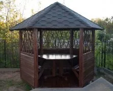Шестигранна альтанка своїми руками креслення, розміри, фото (альтанка) Шестигранна альтанка своїми руками креслення, розміри, фото