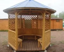 Шестигранна альтанка своїми руками креслення, розміри, фото (руками) Шестигранна альтанка своїми руками креслення, розміри, фото
