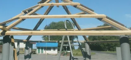 Шестигранна альтанка своїми руками креслення, розміри, фото (креслення) Шестигранна альтанка своїми руками креслення, розміри, фото