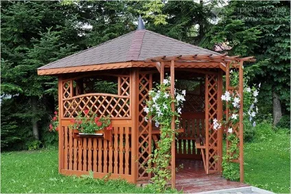 Шестигранна альтанка своїми руками (фото) (руками) Шестигранна альтанка своїми руками (фото)