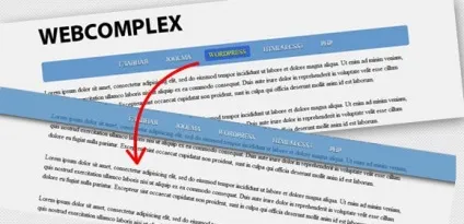 Фіксоване меню при прокручуванні сторінки