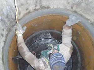 Герметизація колодязя з бетонних кілець зсередини (бетонних) Герметизація колодязя з бетонних кілець зсередини