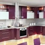 Гнуті фасади для кухні меблі з радісних фасадами, фото гарнітурів (меблі) Гнуті фасади для кухні меблі з радісних фасадами, фото гарнітурів