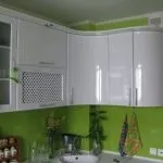 Гнуті фасади для кухні меблі з радісних фасадами, фото гарнітурів (кухні) Гнуті фасади для кухні меблі з радісних фасадами, фото гарнітурів