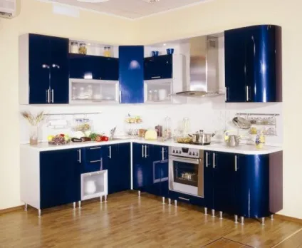 Гнуті фасади для кухні меблі з радісних фасадами, фото гарнітурів (фасади) Гнуті фасади для кухні меблі з радісних фасадами, фото гарнітурів