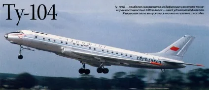 Історія першого радянського реактивного пасажирського літака ту-104 (реактивного) Історія першого радянського реактивного пасажирського літака ту-104