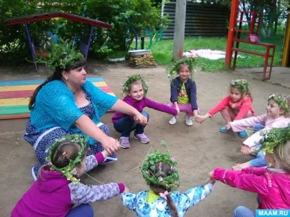 Виготовлення віночка з польових квітів (доу) Виготовлення віночка з польових квітів