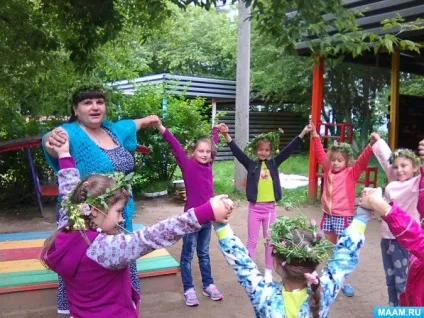 Виготовлення віночка з польових квітів (доу) Виготовлення віночка з польових квітів