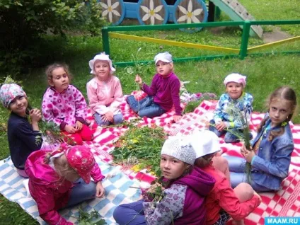 Виготовлення віночка з польових квітів (розвиток дитини) Виготовлення віночка з польових квітів