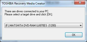 Як використовувати утиліту toshiba recovery media creator (software) Як використовувати утиліту toshiba recovery media creator