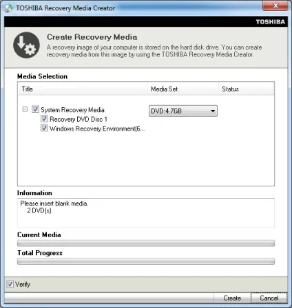 Як використовувати утиліту toshiba recovery media creator (64 bit) Як використовувати утиліту toshiba recovery media creator