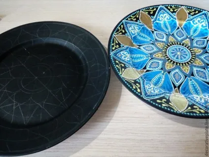 Як легко нанести малюнок на тарілку - ярмарок майстрів - ручна робота, handmade (акрилові фарби) Як легко нанести малюнок на тарілку - ярмарок майстрів - ручна робота, handmade