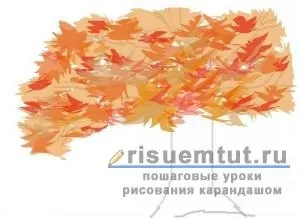 Як намалювати осінь олівцем поетапно - малюємо тут