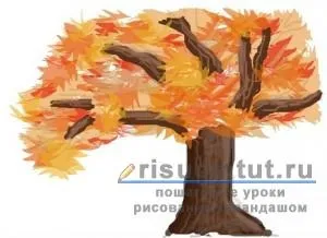 Як намалювати осінь олівцем поетапно - малюємо тут