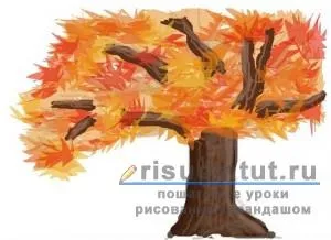 Як намалювати осінь олівцем поетапно - малюємо тут
