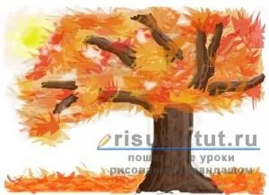 Як намалювати осінь олівцем поетапно - малюємо тут