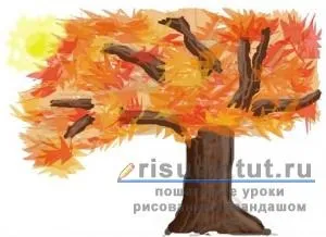Як намалювати осінь олівцем поетапно - малюємо тут