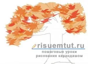 Як намалювати осінь олівцем поетапно - малюємо тут