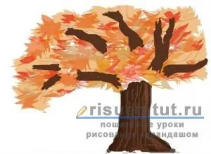Як намалювати осінь олівцем поетапно - малюємо тут
