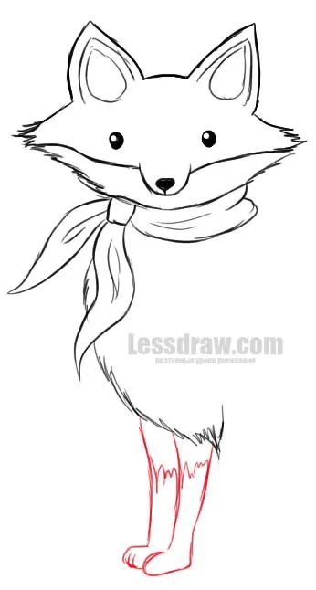 Як намалювати лисицю дитині, lessdraw (дитині) Як намалювати лисицю дитині, lessdraw