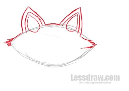 Як намалювати лисицю дитині, lessdraw (лисицю) Як намалювати лисицю дитині, lessdraw