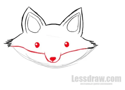 Як намалювати лисицю дитині, lessdraw (lessdraw) Як намалювати лисицю дитині, lessdraw