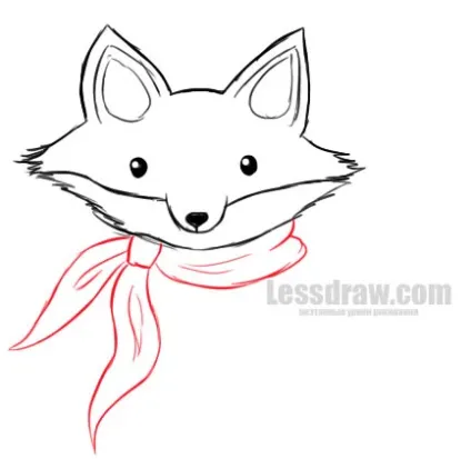 Як намалювати лисицю дитині, lessdraw (лисицю) Як намалювати лисицю дитині, lessdraw