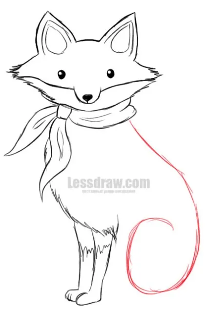 Як намалювати лисицю дитині, lessdraw (намалювати) Як намалювати лисицю дитині, lessdraw
