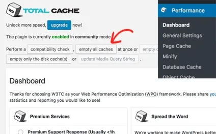 Як очистити кеш в wordpress, створення, просування сайтів, реклама в соціальних мережах