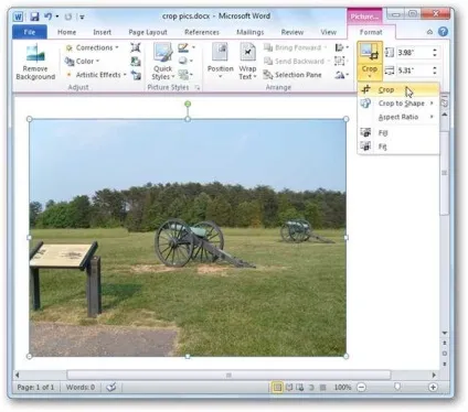Як обрізати картинки в word, excel і powerpoint 2010 року (картинка) Як обрізати картинки в word, excel і powerpoint 2010