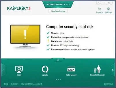 Як відключити повідомлення бази даних застаріло kaspersky antivirus - прихованого режиму (настройки касперського) Як відключити повідомлення бази даних застаріло kaspersky antivirus - прихованого режиму