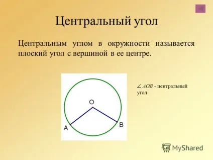 Який кут називається центральним кутом окружності (кут) Який кут називається центральним кутом окружності
