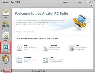 Як підключити alcatel до комп'ютера через usb (підключити) Як підключити alcatel до комп'ютера через usb