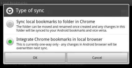 Синхронізація закладок між google chrome і телефоном з android (синхронізація) Синхронізація закладок між google chrome і телефоном з android