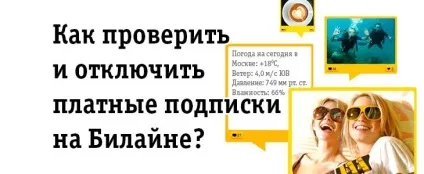 Як перевірити і відключити sms-підписки на Білайні