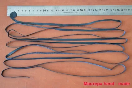 Як зробити довгий шнурок з невеликого шматочка шкіри (довгий) Як зробити довгий шнурок з невеликого шматочка шкіри